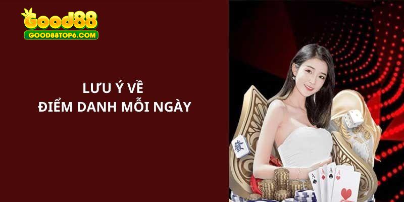 Lưu ý gửi đến thành viên trong quá trình tham gia sự kiện điểm danh từng ngày